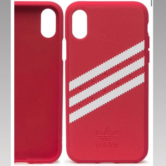 NWT adidas red striped iPhone X XS phone case - Picture 1 of 7